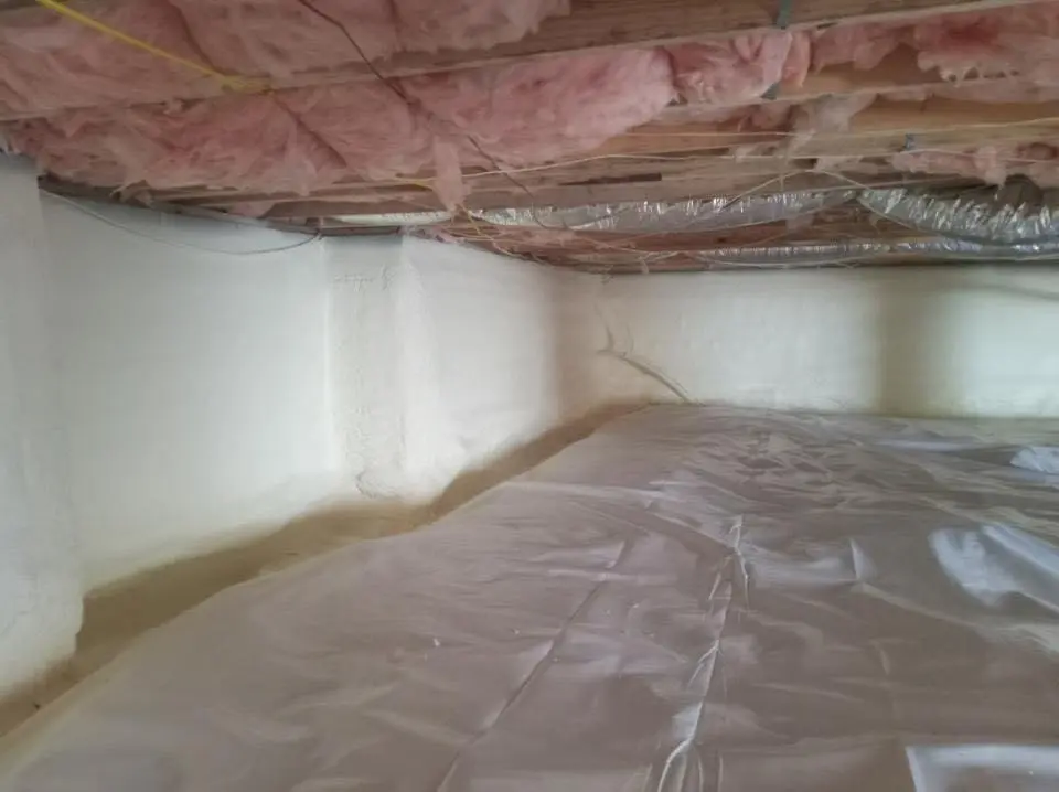 Crawl space encapsulation with closed-cell spray foam for Roof Maintenance in Spotsylvania Courthouse